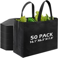 Logo personnalisé vente en gros sacs fourre-tout réutilisables sacs à poignée d'épicerie non tissés pour événements en magasin et magasin de détail