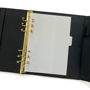 Black Custom Logo PVC Plastic <strong>A5</strong> Elastic Closure Notebook Cover <strong>Binder</strong> - Product Image 4