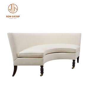 Nouvelle conception, mobilier de nuit-club, d'hôtel et de restaurant économique, canapé en cuir PU en forme de <span class=keywords><strong>U</strong></span> avec mousse haute densité, sièges de banquette à coins arrondis - Product Image 6