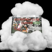 7 onces (200g) de rembourrage artificiel de Noël en polyester blanc, ignifuge, pour artisanat |   Sapin de Noël d'intérieur