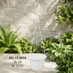 Kit de Propagación Colgante Redondo Blanco de Plástico PP al por Mayor para Hogar y Jardín, Estilo Tropical, Decoración para Todas las Estaciones (HG 12-8034) - Product Image 2