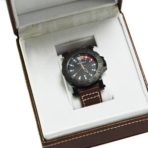 鍛造カーボンダイヤルウォッチを備えた新しい高品質のブルーレザーステンレススチールケース機械式自動時計 - Product Image 6