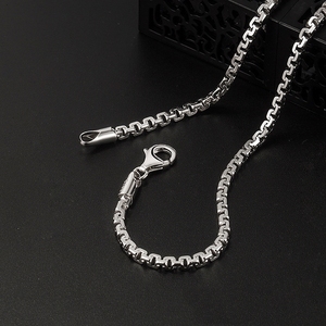 <span class=keywords><strong>Cadena</strong></span> de Plata de Ley 925 con Corte de Diamante de 3 mm para <span class=keywords><strong>Hombre</strong></span>, Collar de <span class=keywords><strong>Cadena</strong></span> <span class=keywords><strong>Veneciana</strong></span>, Pulsera de <span class=keywords><strong>Cadena</strong></span> Belcher - Product Image 2