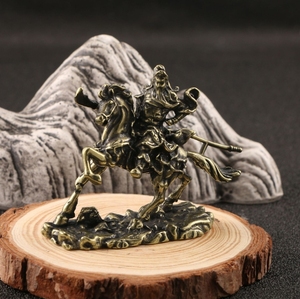 Nueva llegada latón caballo <span class=keywords><strong>Guan</strong></span> Gong bronce estatua Oficina Buda Decoración - Product Image 5