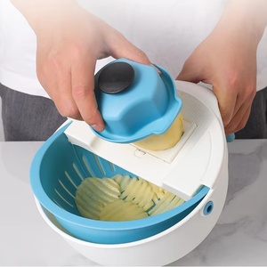 Multifunctional Manual <b>Vegetable</b> <b>Cutter</b> Slicer Dual-Purpose Washing Cutting Carrot Potato Shredder Kitchen Gadgets for Home Use - Product Image 3