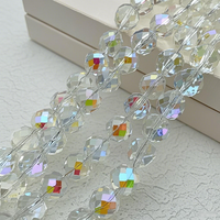 10mm Brillant AB Non-fading Couleurs Naturelles Cristal Bracelet Lâche Perle Fraise Perles De Verre