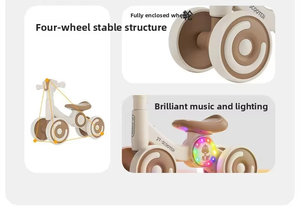 TianChen Voiture à pousser pour bébé de 1 à 3 ans, voiture à trois roues sans pédales, vélo d'équilibre pour enfants - Product Image 5