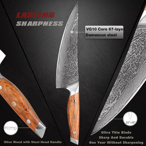 <span class=keywords><strong>Cuchillo</strong></span> para deshuesar de 6 pulgadas, acero de Damasco japonés VG10, núcleo de acero, <span class=keywords><strong>cuchillo</strong></span> de Chef occidental <span class=keywords><strong>profesional</strong></span>, <span class=keywords><strong>cuchillo</strong></span> afilado para carne de jamón - Product Image 3