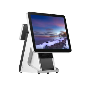 11.6-Inch Dual Screen POS System with VFD WiFi and Bluetooth Featuring Thermal Printer and POS Terminal for Retail Restaurants