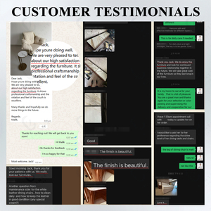 <span class=keywords><strong>โต๊ะ</strong></span>รับประทานอาหารทรงสี่เหลี่ยมผืนผ้าไม้เนื้อแข็งสไตล์หรูหราแบบโอลด์มันนี พร้อมฐานกลางแกะสลัก หน้า<span class=keywords><strong>โต๊ะ</strong></span>ลายไม้บุ๊คมัทช์ รูปทรงเรขาคณิตแบบเรียว - Product Image 6