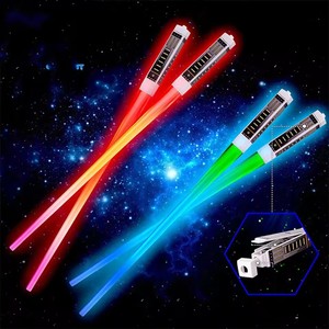 Baguettes Lumineuses LED Polyvalentes pour Carnaval, Club, Fête de Mariage, Bâtons Lumineux en Plastique pour Raves Concerts pour Hôtels, 1 Paire - Product Image 4