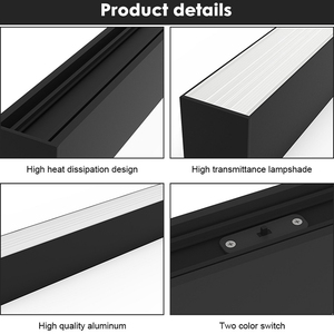2.4 Inch LED Batten Linear <strong>Light</strong> <strong>Fixtures</strong> Surface-Mounted Dimmable 0/1-10V Ceiling-Mounted Modern Linear Lighting - Product Image 5
