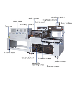LT-FQL550A + bs5530 tự động L loại thẻ hộp niêm phong máy cắt thu nhỏ đường hầm máy đóng gói - Product Image 5