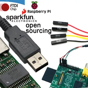 Alta Compatible WIN10 FTDI Uart TTL 5V 3,3 V USB a RS232 Cable serie Cable de Terminal VCC GND TX RX para Raspberry Pi