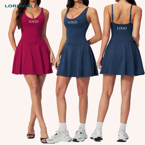 Robe de sport LORISOW pour yoga et golf avec poche latérale, short de gym, robe légère à séchage rapide, respirante, pour la course à pied, le fitness et le tennis - Product Image 1