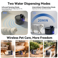 Induktiver Großvolumiger Gefilterter Zirkulierender Kabelloser Intelligenter Hunde-Wasserspender Abnehmbar und Automatisch