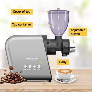 Molinillo de Café Profesional Multifuncional de Acero Inoxidable, Máquinas de Espresso, Molinillos de Granos de Café - Product Image 6