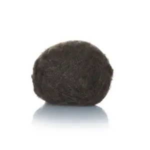 Mode écologique 100% laine lavée Fiber de laine de mouton noire au prix le plus bas