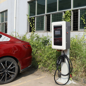 สถานีชาร์จรถยนต์ไฟฟ้าแบบติดผนัง 20kW-40kW เครื่องชาร์จไฟฟ้ากระแสตรง หน้าจอสัมผัส LCD 7 นิ้ว ระบบชำระเงินด้วยบัตร RFID รองรับ CCS1 CCS2 GB T CHAdeMO - Product Image 4