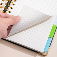Carnet A5 en cuir PU personnalisé avec logo en relief, couverture rigide, intercalaires, journal, agenda, cadeau d'affaires personnalisé, vente en gros