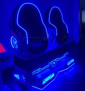 Simulateur de cinéma VR 9D à 2 places en métal pour la maison et <span class=keywords><strong>les</strong></span> centres commerciaux, équipement de salle de jeux pour parcs d'aventure - Chaise œuf 9D et console - Product Image 5