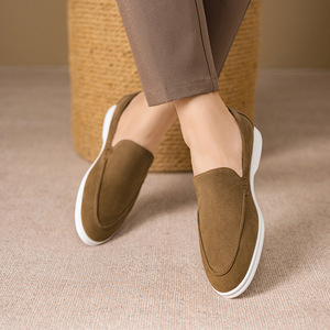 Mens Beckham-style Summer Loafers Casual Flat Slip-on <b>Driving</b> <b>Shoes</b> Canvas Upper Wear-resistant Cross-border Plus-size - Product Image 2