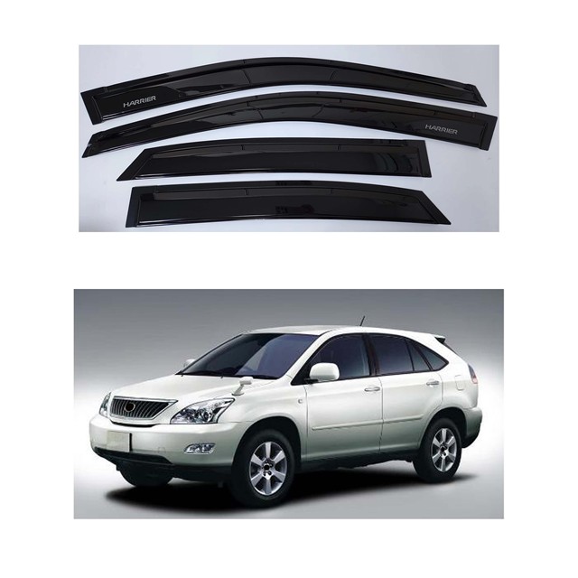 Aibyiar 4PCS Window Visor Exterior Sun Visor Plastic Car Rain Guard Wind Deflectors for Toyota HARRIER 2005