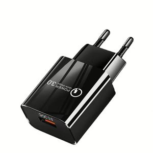 2025 Fast Charger Block QC3.0 Mobile Phone Charger 18W US/EU <b>Plug</b> Quick Charge Phone <b>Wall</b> Charger for Iphone for Huawei - Product Image 1