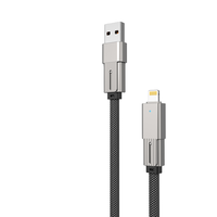 4-En-1 100W Cable USB de carga rápida Luz Aleación de zinc Trenzado Dual Rotary Compatible con IP15 Tipo-C USB para computadoras