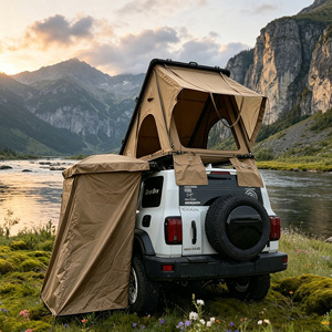 <span class=keywords><strong>Tente</strong></span> d'intimité latérale <span class=keywords><strong>pour</strong></span> voiture avec toit en dôme et deux poches de rangement latérales, sac en maille imperméable, abri de <span class=keywords><strong>douche</strong></span> <span class=keywords><strong>pour</strong></span> le overlanding - Product Image 3