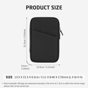 Organizador Electrónico Impermeable, Bolsa de Almacenamiento de Cables de Viaje, Estuche Portátil <span class=keywords><strong>para</strong></span> Cargador, Cable, Teléfono, Tarjetas USB, SD y Pequeños Dispositivos - Product Image 5