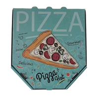 Boîte en kraft personnalisée avec logo, écologique, pelliculage mat, doublure en éponge, pour pizza, donuts, biscuits, gourmandises, plats à emporter