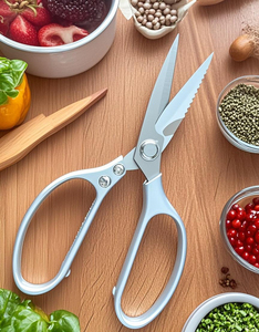 Ciseaux à volaille en aluminium à poignée confortable avec ouvre-bouteille et <span class=keywords><strong>casse</strong></span>-noisette pour la cuisine à domicile pour la viande légumes barbecue - Product Image 3
