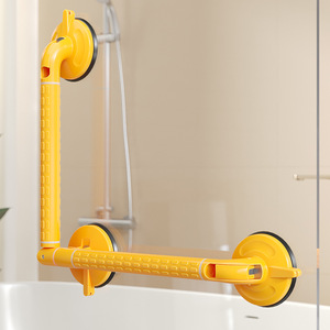 Barre de maintien rotative en forme de L KS avec ventouse, capacité de charge de 50 kg, poignée de sécurité antidérapante pour salle de bain pour personnes âgées, sans perçage requis - Product Image 5