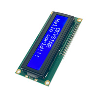 شاشة عرض LCD من نوع HD44780 حرف LCM ضوء أزرق 16*2
