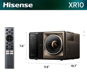 RC Global Hisense XR10 4K Triple Laser <b>Projector</b> 6000 ANSI Lumens DLP Home Theater Smart <b>Projector</b> with 6000:1 Optical Zoom - Product Image 1