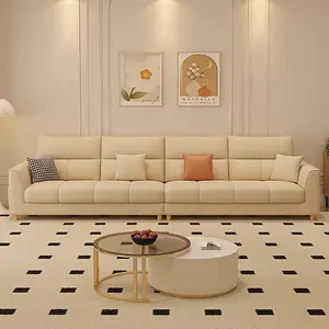 أريكة قماشية ثلاثية الشكل رباعية التصميم الايطالي لغرف المعيشة ملونة حسب الطلب