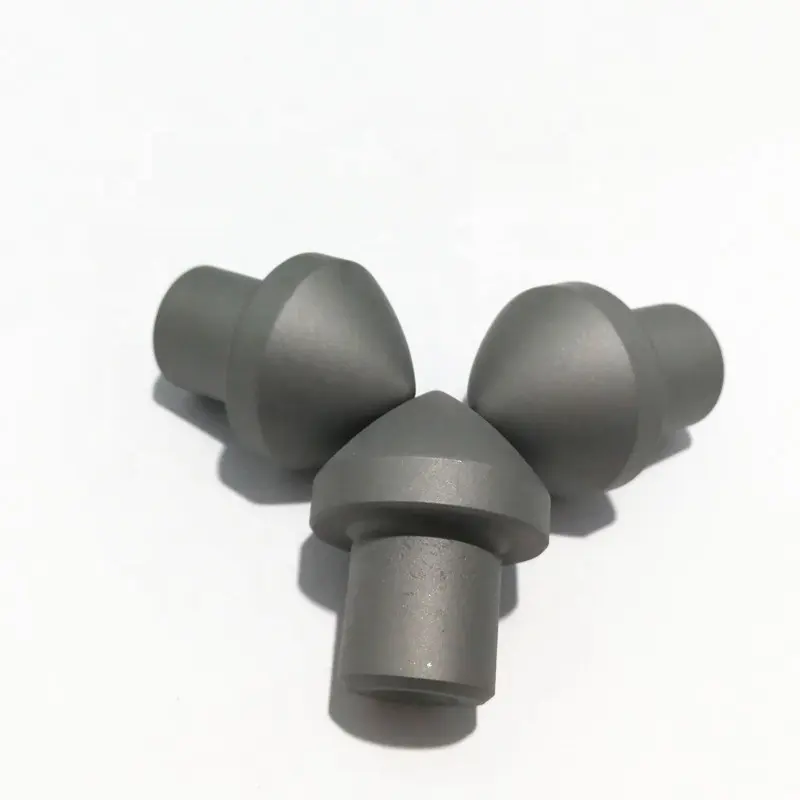 YG11C Alloy And Medium Particle Tungsten Carbide Mining Tips For Rock Drilling Tools