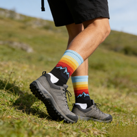 Chaussettes de compression sportives antidérapantes, anti-transpiration, anti-odeurs, légères et portables pour un usage extérieur unisexe