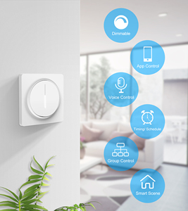 Interrupteur mural tactile LED wifi intelligent, livraison gratuite, EU/UK, variateur de lumière à intensité réglable - Product Image 3