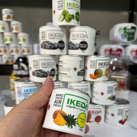 Désodorisant en alliage d'aluminium IKEDA 120g, parfum léger, durée 61-90 jours, éliminateur d'odeurs pour voiture et maison, aromathérapie désodorisante