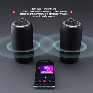 Quái vật S310 <span class=keywords><strong>Mini</strong></span> Đảng boombox-không dây cho Bluetooth 5.0 loa 2-inch woofer IPX4 không thấm nước & Bass Boost RGB LED chiếu sáng - Product Image 4
