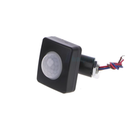 Capteur de mouvement PIR interrupteur de lumière LED intérieur et extérieur sensible aux infrarouges AC 85-265V IP54 temporisation pour l'éclairage domestique