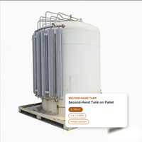 Réservoir de stockage cryogénique d'occasion 1m³ 2m³ 3m³ 5m³ 10m³ Microbulk Compact Horizontal Isolé sous vide Meilleur prix