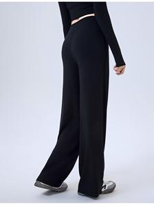 Pantalones de chándal anchos de cintura alta con cordón para mujer, estilo casual, transpirables, para deporte y ocio, color heather, venta al por mayor - Product Image 5