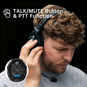 Système de casque d'<span class=keywords><strong>intercom</strong></span> de transmission vidéo sans fil Hollyland Solidcom C1 Pro, réduction du bruit, portée de 1100 pieds, solution sans concentrateur - Product Image 3