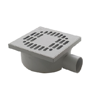 Adjustable Siphoned Manhole Cover In Grey <b>PP</b> With Side Drain - Product Image 3