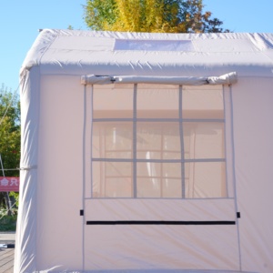 Tenda Gonfiabile Estiva per Famiglie da <span class=keywords><strong>5</strong></span>-8 Persone, 12 Metri Quadrati, Confortevole, con Tetto Alto, per Campeggio all'Aperto - Product Image 4