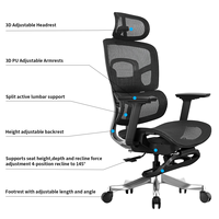 Chaise de bureau moderne en maille promotionnelle, chaise ergonomique, chaise d'ordinateur de haute qualité pour le mobilier de bureau
