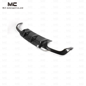 Para Mercedes Benz Clase <span class=keywords><strong>C</strong></span> W204 Difusor de parachoques trasero C63 Estilo <span class=keywords><strong>F</strong></span> Alerón trasero con aletas - Product Image 4